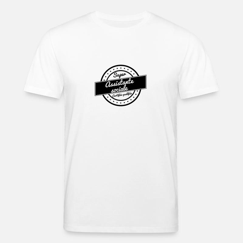Super assistante sociale - T-shirt bio CREATOR Stanley/Stella Unisexe - blanc