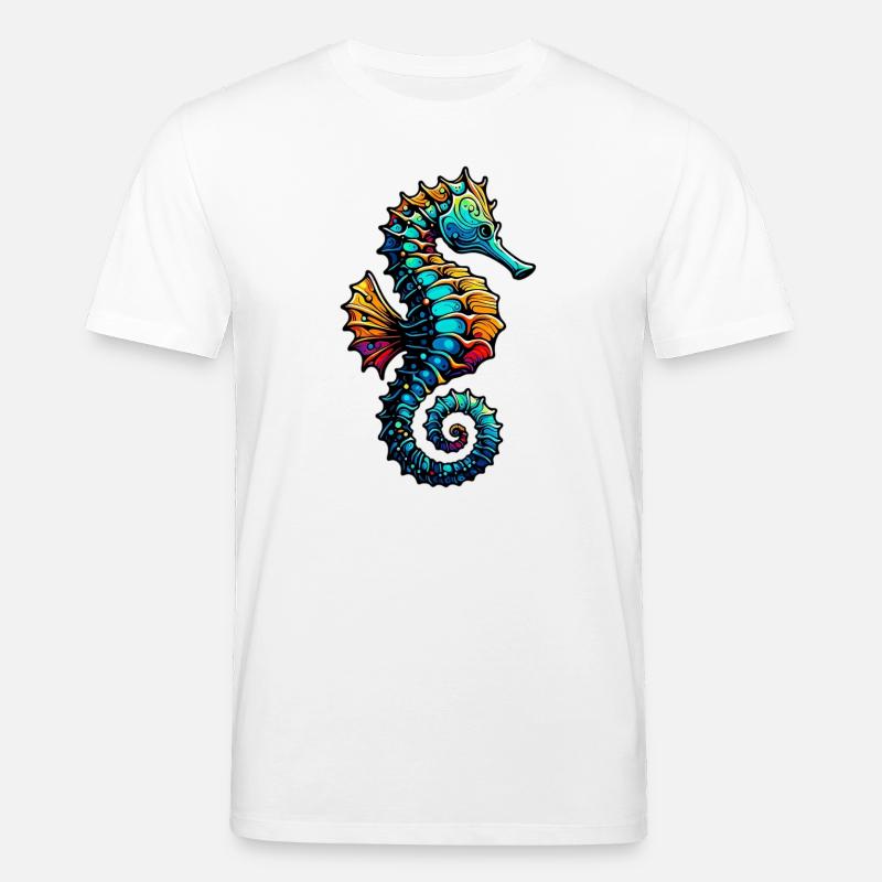 Seepferdchen - Stanley/Stella Unisex Bio-T-Shirt CREATOR  - Weiß