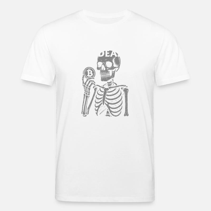 Bitcoin ist ein totes Skelett - Stanley/Stella Unisex Bio-T-Shirt CREATOR - Weiß