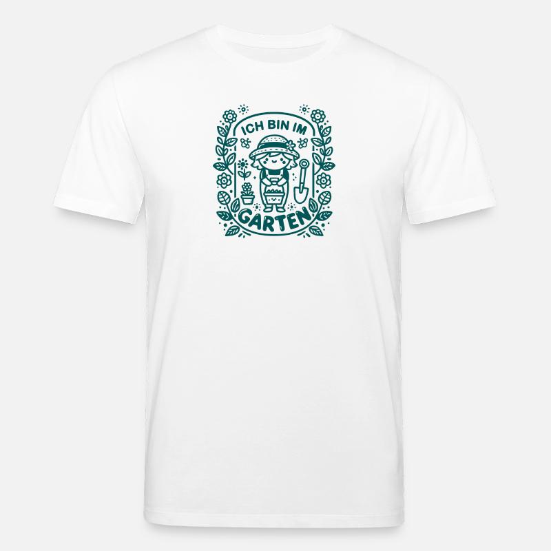 Ich bin im Garten - Stanley/Stella Unisex Bio-T-Shirt CREATOR  - Weiß