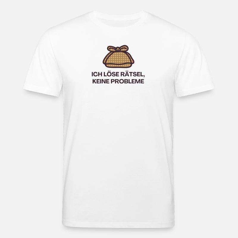 I solve puzzles, no problems - Stanley/Stella CREATOR Unisex Organic T-Shirt - white