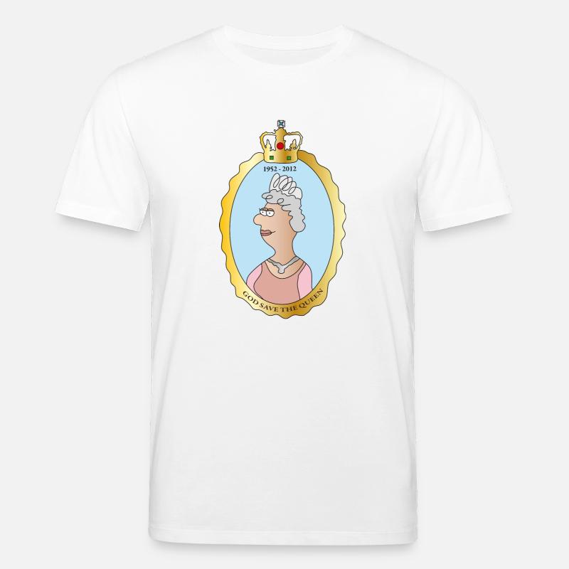 Queen Elizabeth II - Stanley/Stella Unisex Bio-T-Shirt CREATOR  - Weiß