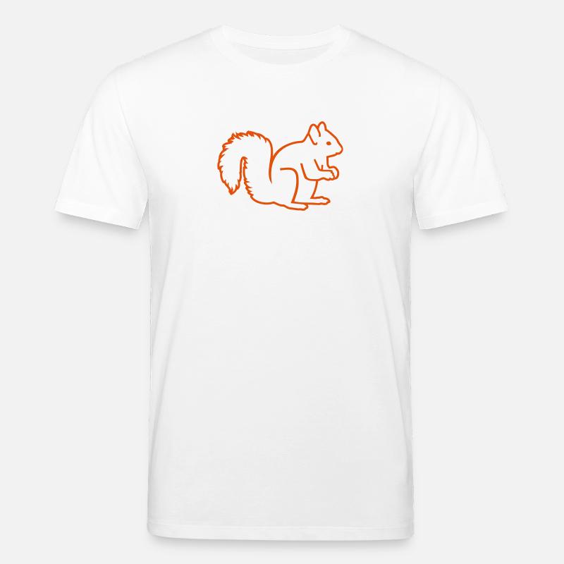 Eichhörnchen - Stanley/Stella Unisex Bio-T-Shirt CREATOR  - Weiß