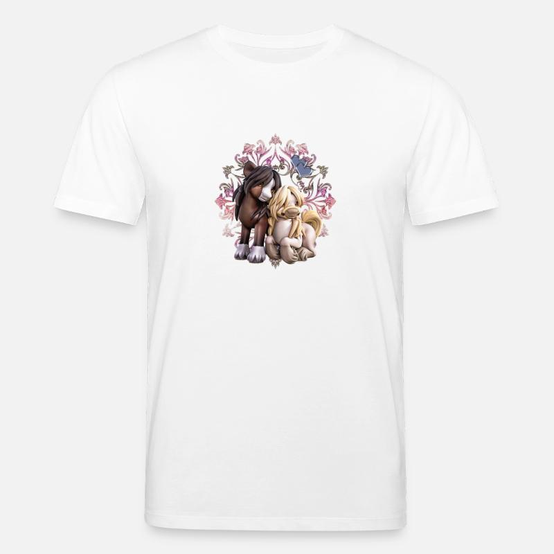 Pferde Freunde - Stanley/Stella Unisex Bio-T-Shirt CREATOR  - Weiß
