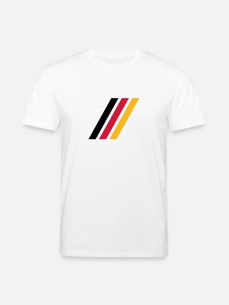 german stripe flag - Stanley/Stella CREATOR Unisex Organic T-Shirt - white