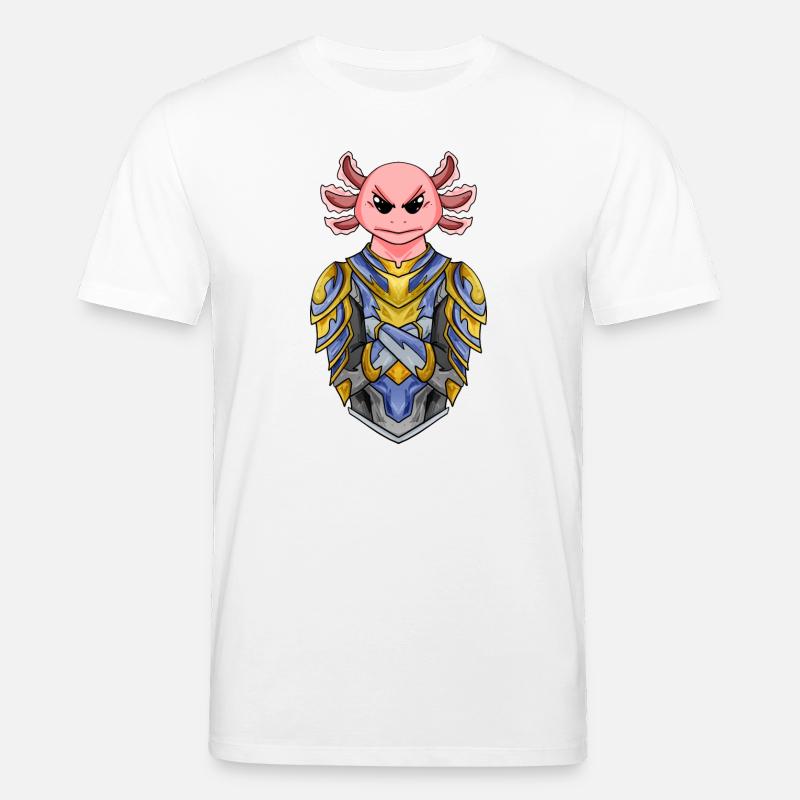 Ritter Axolotl cool - Stanley/Stella Unisex Bio-T-Shirt CREATOR - Weiß