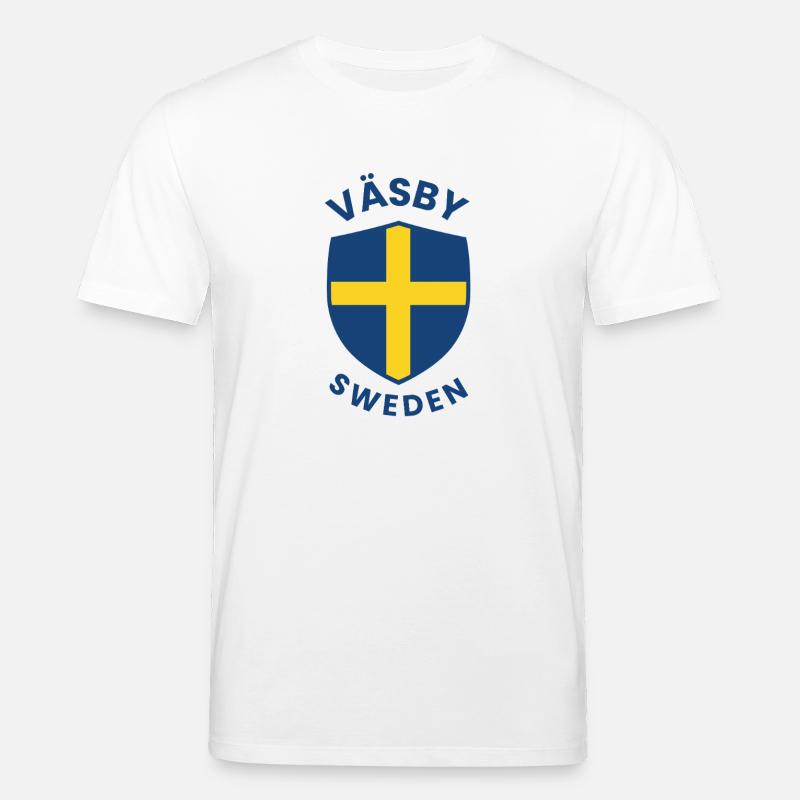 Väsby Sweden Schildemblem - Stanley/Stella Unisex Bio-T-Shirt CREATOR  - Weiß