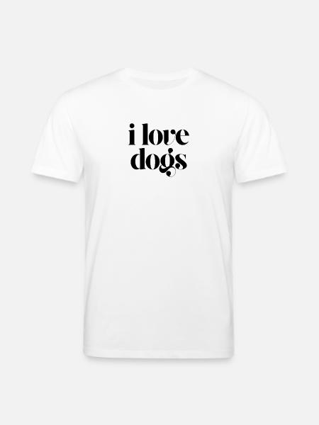 Ich liebe Hunde - Stanley/Stella Unisex Bio-T-Shirt CREATOR - Weiß
