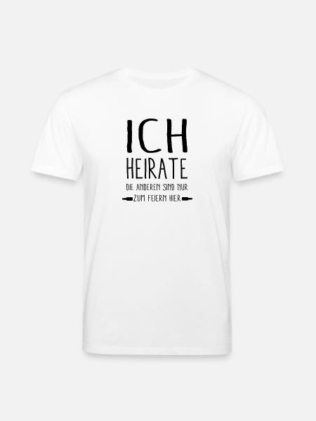 - ich Heirate - - Stanley/Stella Unisex Bio-T-Shirt CREATOR  - Weiß