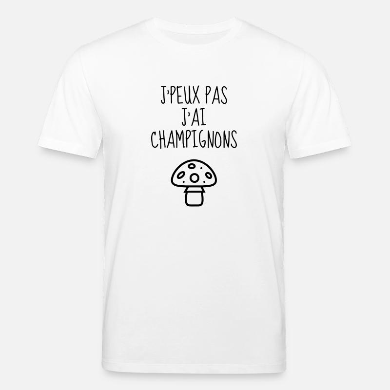 Chasse aux champignons / Champignon / Cueillette - T-shirt bio CREATOR Stanley/Stella Unisexe - blanc
