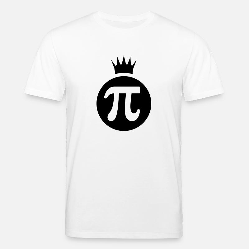Pi king / Pi König (1c) - Stanley/Stella Unisex Bio-T-Shirt CREATOR  - Weiß