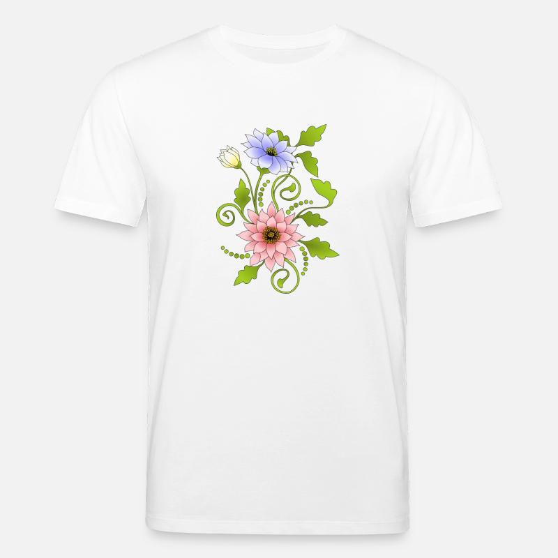 Blumen - Stanley/Stella Unisex Bio-T-Shirt CREATOR  - Weiß