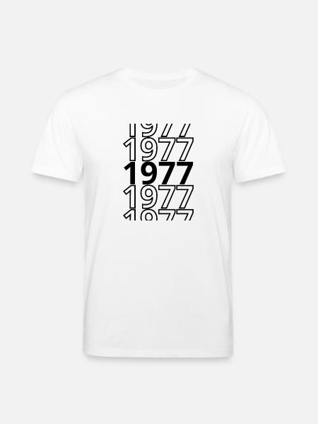 1977 1977 1977 - Stanley/Stella CREATOR Unisex Organic T-Shirt - white