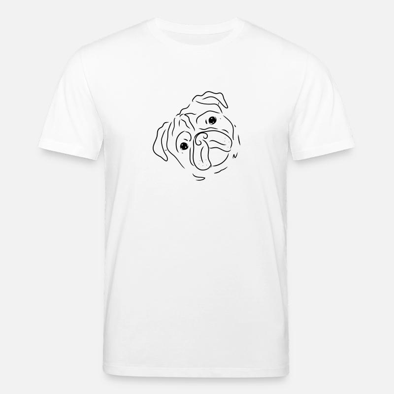 Mignon, bouffon, chien propriétaire, cadeau - T-shirt bio CREATOR Stanley/Stella Unisexe - blanc