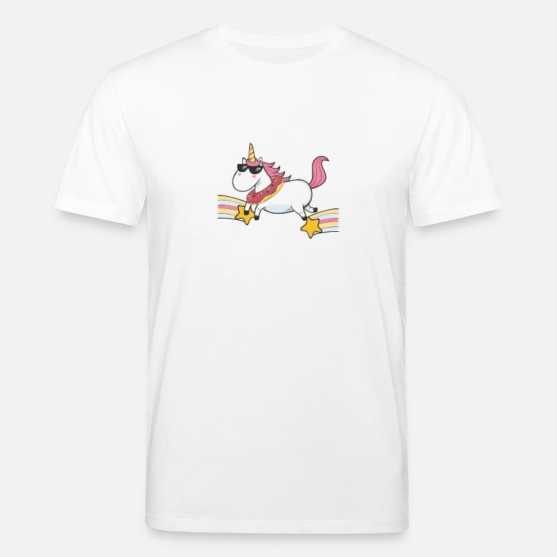 Fliegendes Einhorn - Stanley/Stella Unisex Bio-T-Shirt CREATOR  - Weiß