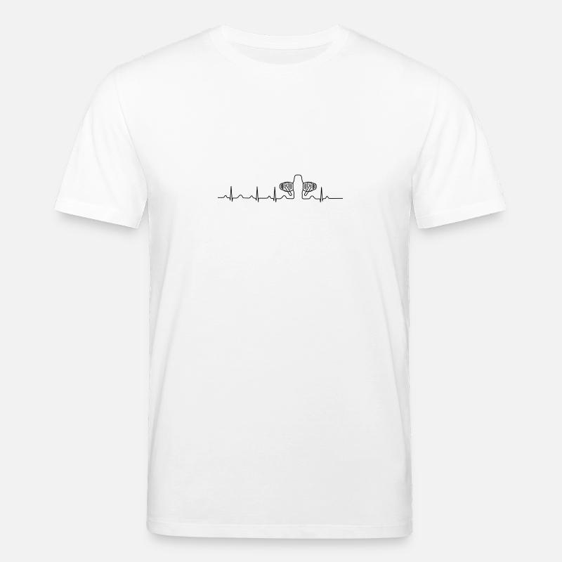 Boxer Motor Herzfrequenz Herzschlagen - Stanley/Stella Unisex Bio-T-Shirt CREATOR  - Weiß