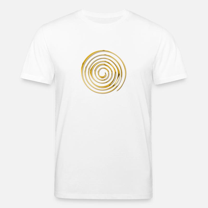 Spirale 3D GOLD - T-shirt bio CREATOR Stanley/Stella Unisexe - blanc
