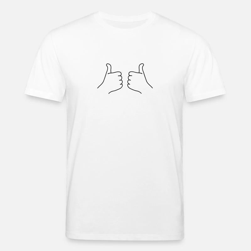 daumen_hoch - Stanley/Stella Unisex Bio-T-Shirt CREATOR  - Weiß