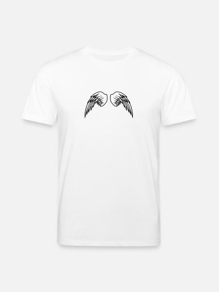 Angel Wings Design - Stanley/Stella CREATOR Unisex Organic T-Shirt - white