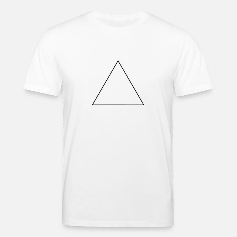 Triangle / / isosceles equilateral / / frame - Stanley/Stella CREATOR Unisex Organic T-Shirt - white