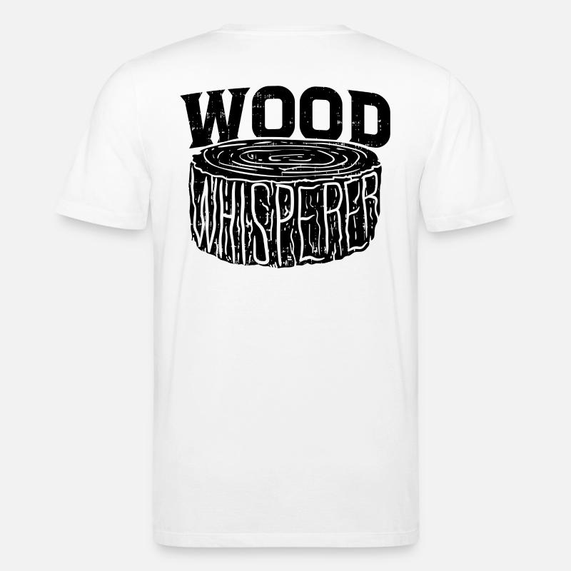 Holz Flüsterer Schreiner Handwerker Geschenkidee - Stanley/Stella Unisex Bio-T-Shirt CREATOR  - Weiß