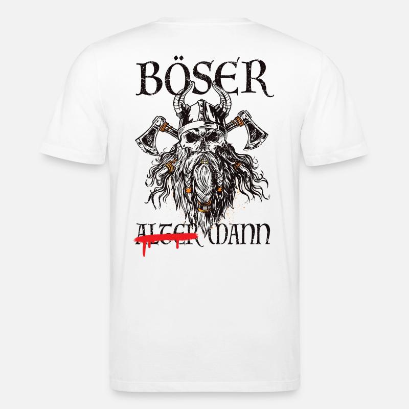 Böser Mann – Wikinger - Stanley/Stella Unisex Bio-T-Shirt CREATOR  - Weiß