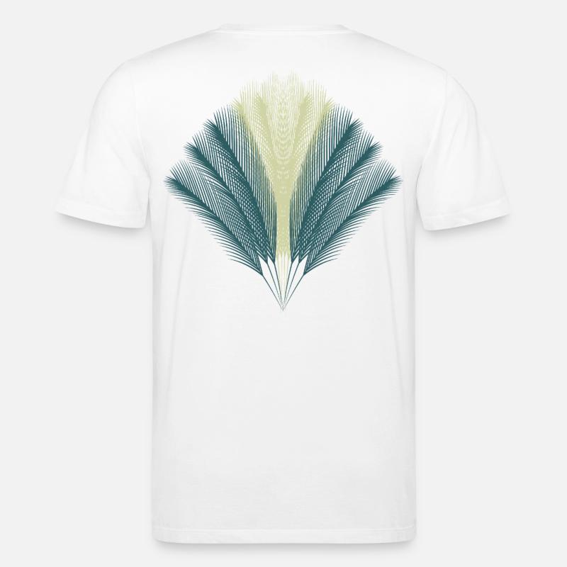 Feder-Fächer - Stanley/Stella Unisex Bio-T-Shirt CREATOR  - Weiß