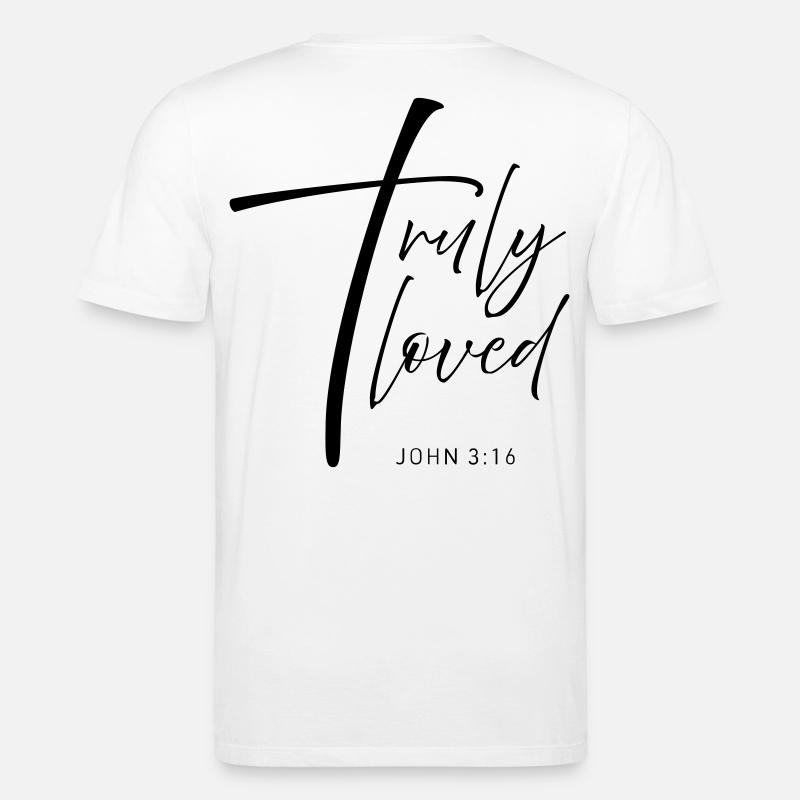CROSS truly loved - Stanley/Stella Unisex Bio-T-Shirt CREATOR - Weiß