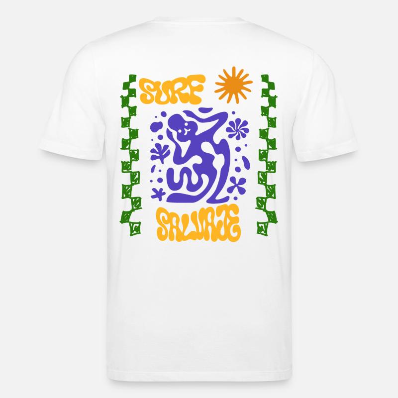 Psychedelische Surf Salvaje - Stanley/Stella Unisex Bio-T-Shirt CREATOR  - Weiß
