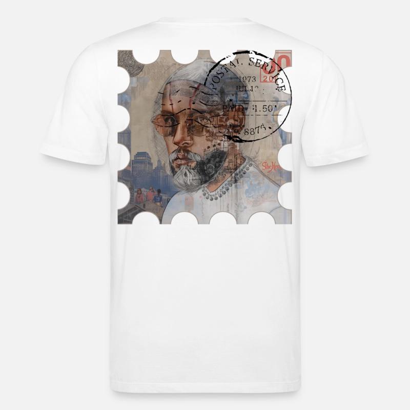 Année POSTALE 2000 - T-shirt bio CREATOR Stanley/Stella Unisexe - blanc