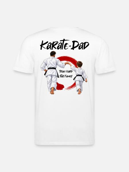 Karate Dad mit Sohn - Stanley/Stella Unisex Bio-T-Shirt CREATOR - Weiß