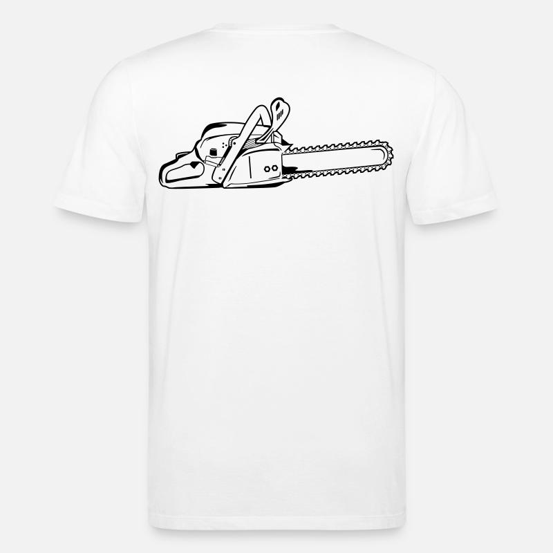 Tronçonneuse - T-shirt bio CREATOR Stanley/Stella Unisexe - blanc