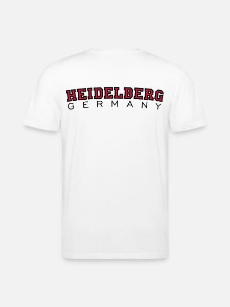 Heidelberg Germany Red/Black - Stanley/Stella CREATOR Unisex Organic T-Shirt - white
