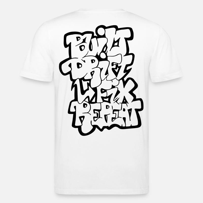 Built Drift Fix Repeat - Stanley/Stella Unisex Bio-T-Shirt CREATOR  - Weiß