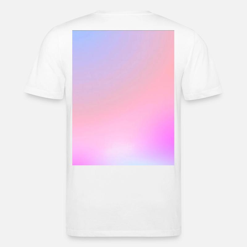 Dreamy Cotton Candy Pastel Gradient - Stanley/Stella CREATOR Unisex Organic T-Shirt - white
