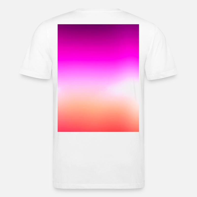 Strahlender Pastell-Sonnenuntergangsgradient - Stanley/Stella Unisex Bio-T-Shirt CREATOR  - Weiß