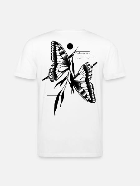 Dovetail Butterfly - Stanley/Stella CREATOR Unisex Organic T-Shirt - white