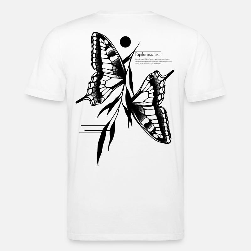 Schwalbenschwanz Schmetterling - Stanley/Stella Unisex Bio-T-Shirt CREATOR - Weiß