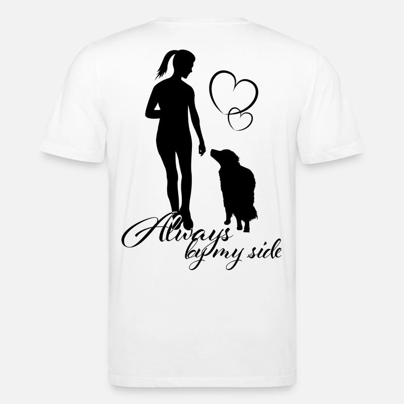Doglover, by my side - T-shirt bio CREATOR Stanley/Stella Unisexe - blanc