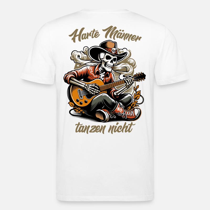 Harte Männer, tanzen nicht - Stanley/Stella Unisex Bio-T-Shirt CREATOR  - Weiß