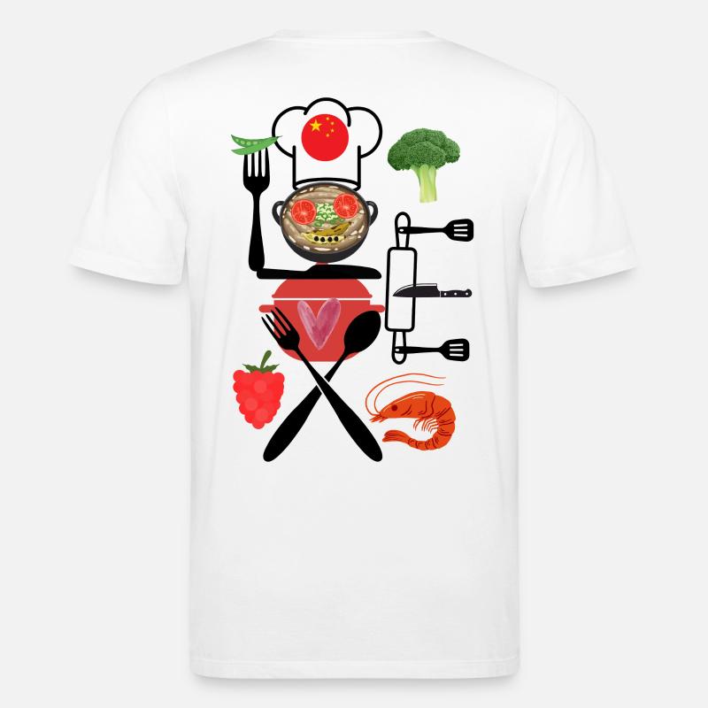 China Kitchen Collage - Stanley/Stella Unisex Bio-T-Shirt CREATOR  - Weiß