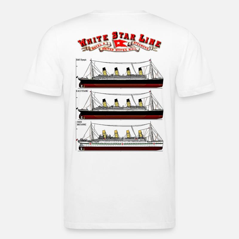 TITANIC ... création Louis RUNEMBERG © Adagp - T-shirt bio CREATOR Stanley/Stella Unisexe - blanc