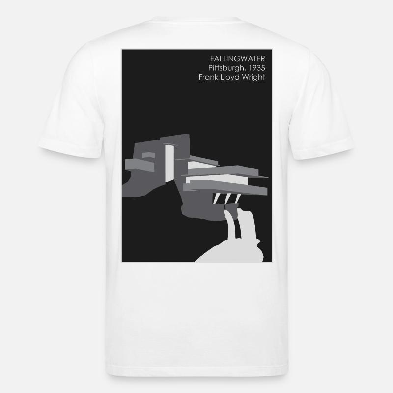 Architecture moderne : Fallingwater - T-shirt bio CREATOR Stanley/Stella Unisexe - blanc