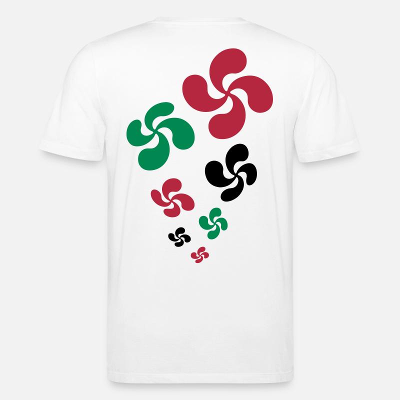 Croix du Pays Basque - T-shirt bio CREATOR Stanley/Stella Unisexe - blanc
