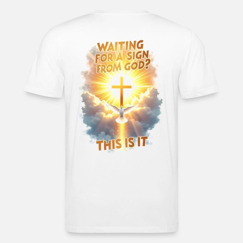 Zeichen von Gott - Stanley/Stella Unisex Bio-T-Shirt CREATOR  - Weiß