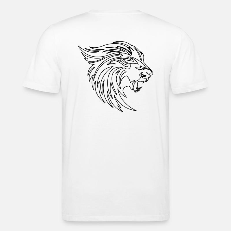 Löwe - Stanley/Stella Unisex Bio-T-Shirt CREATOR  - Weiß