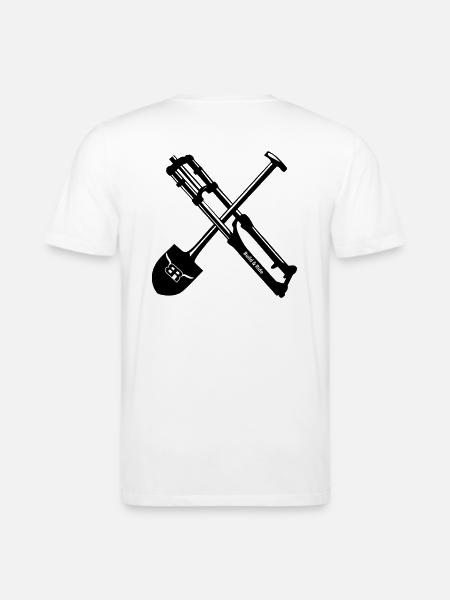 No Dig, no ride - Stanley/Stella CREATOR Unisex Organic T-Shirt - white
