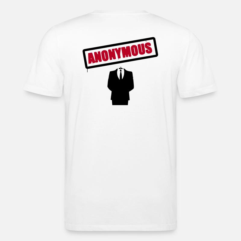 Anonymous Schild - Stanley/Stella Unisex Bio-T-Shirt CREATOR  - Weiß