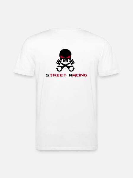 STREET RACING - Stanley/Stella CREATOR unisex luomu-t-paita - valkoinen