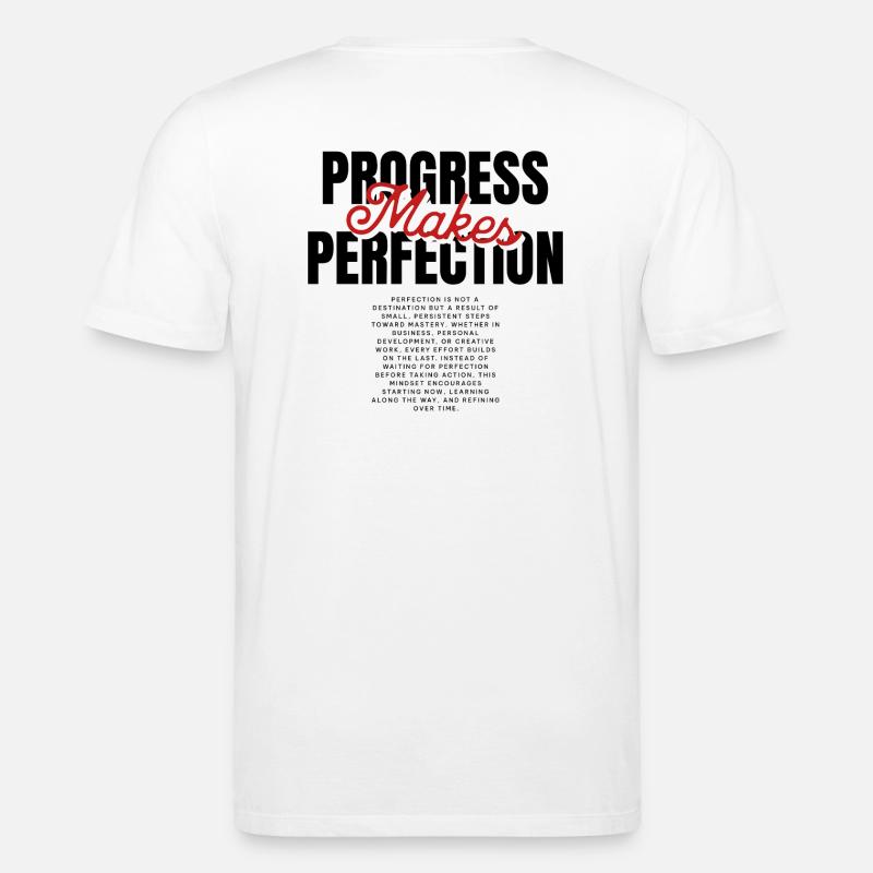 Fortschritt macht Perfektion - Stanley/Stella Unisex Bio-T-Shirt CREATOR  - Weiß